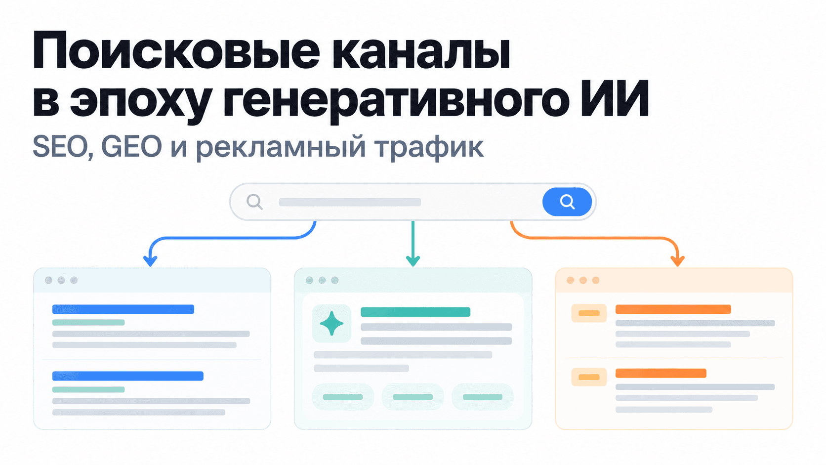 Поисковые каналы в 2024–2026 гг. Классический поиск, GEO и рекламный трафик