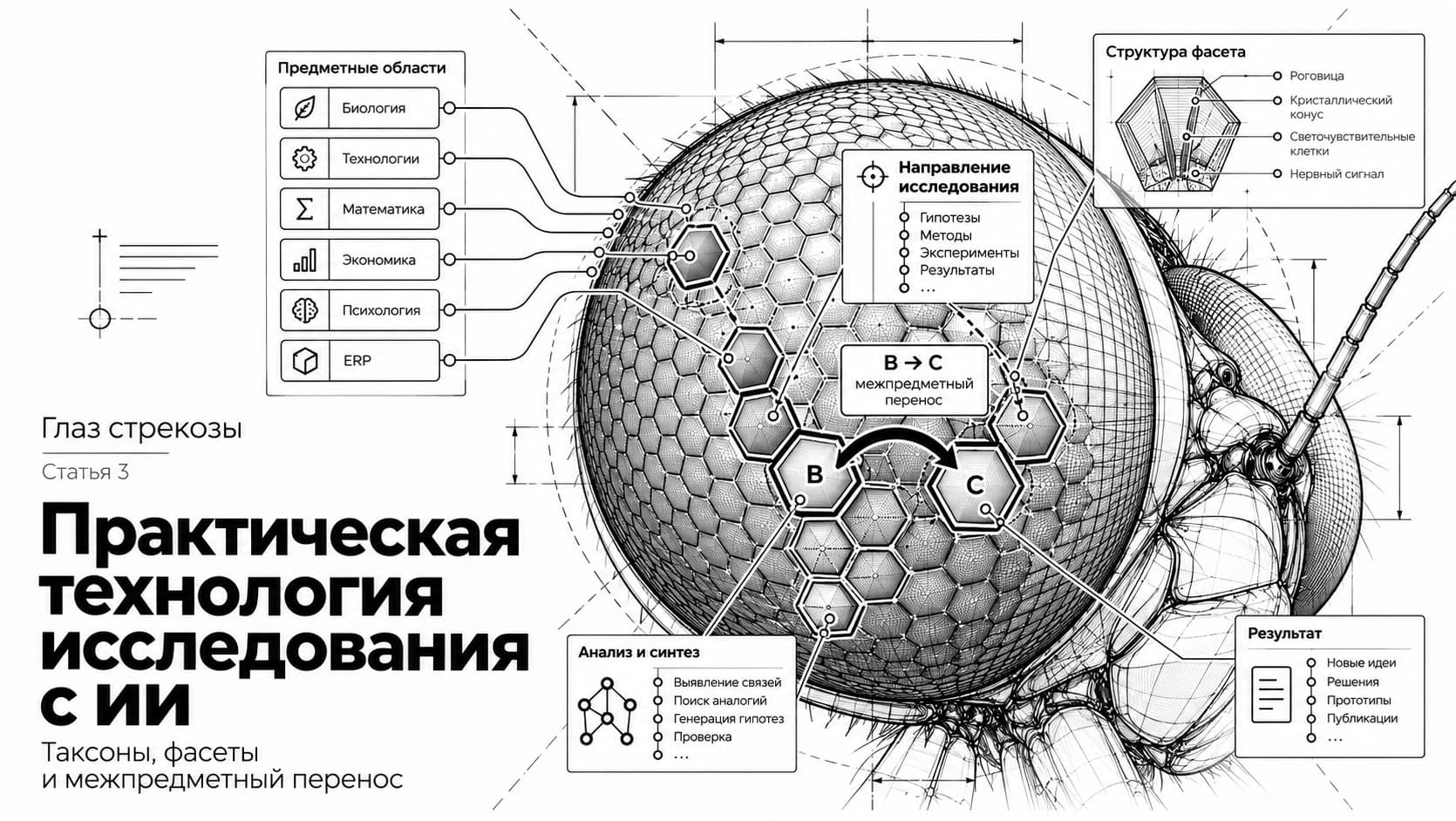 Глаз стрекозы: практическая технология исследования с ИИ