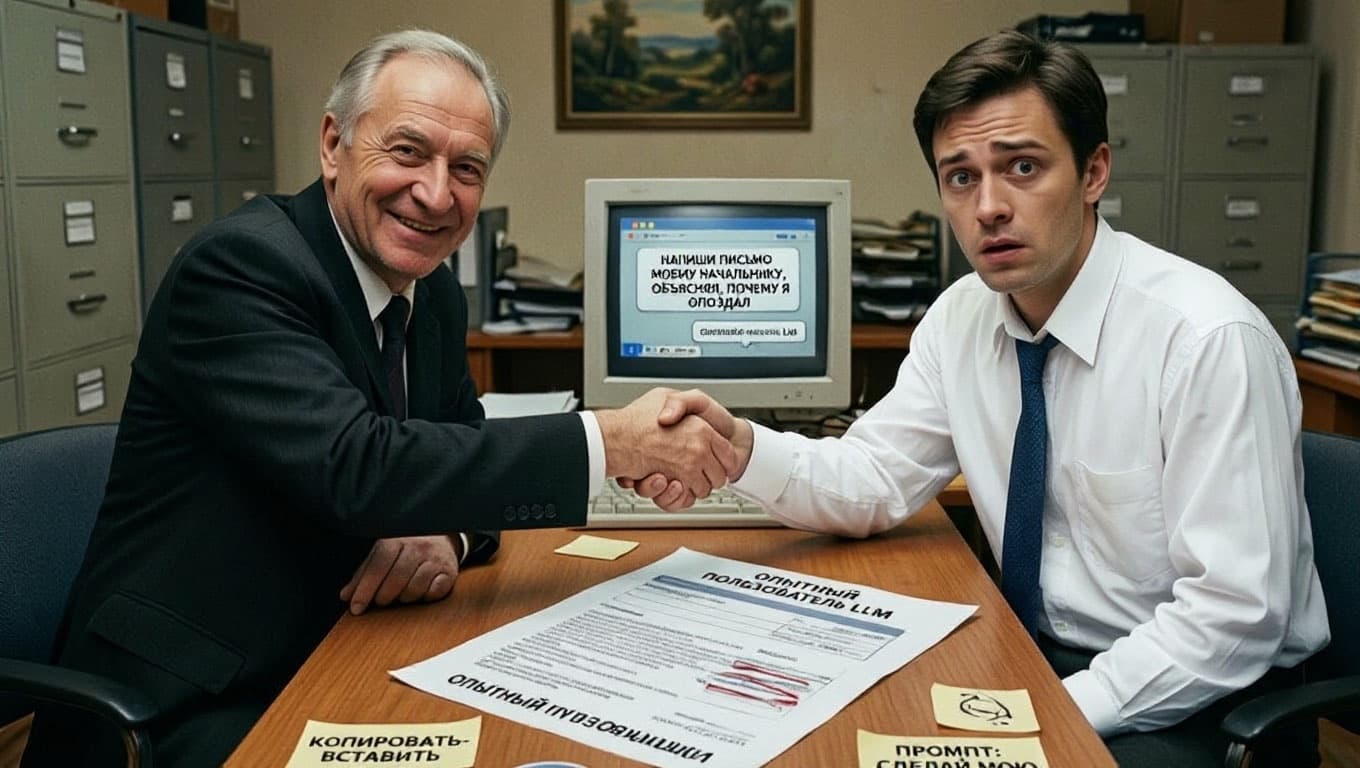 Шильдик «Опытный пользователь LLM»