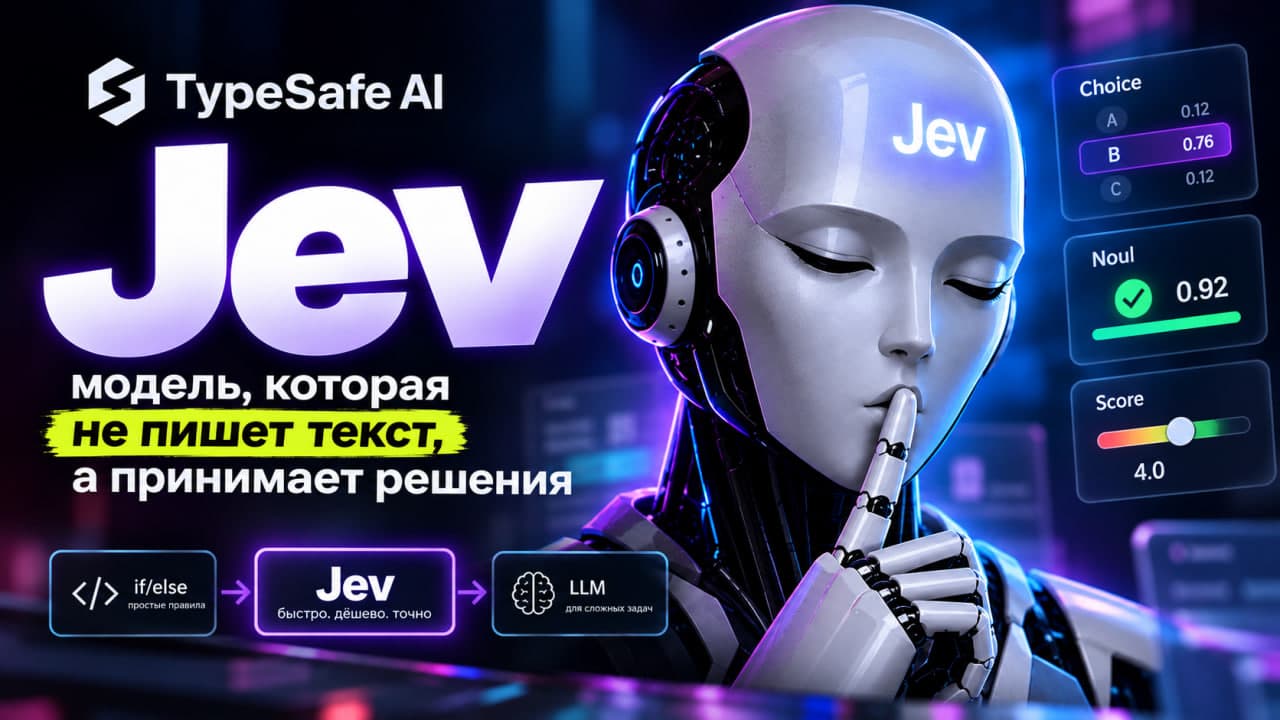Jev: модель, которая не пишет текст, а принимает решения